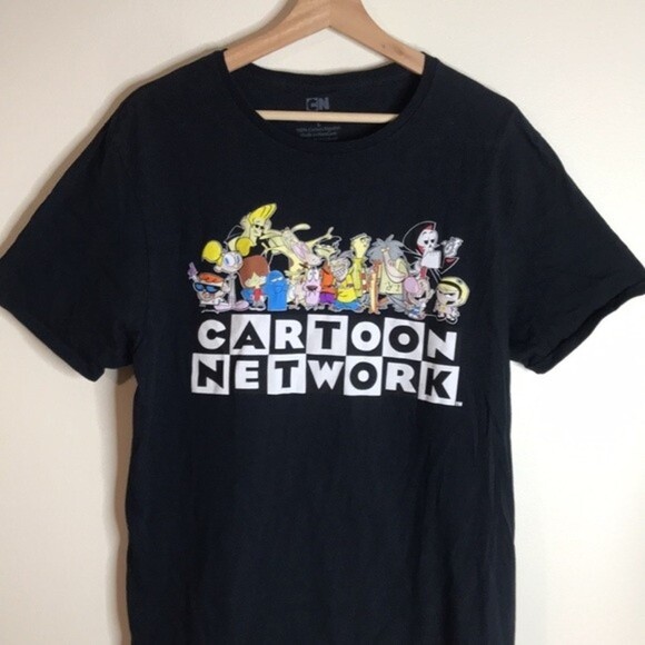 Cartoon Network 90s character printed graphic scene shirt size Large - Picture 3 of 8